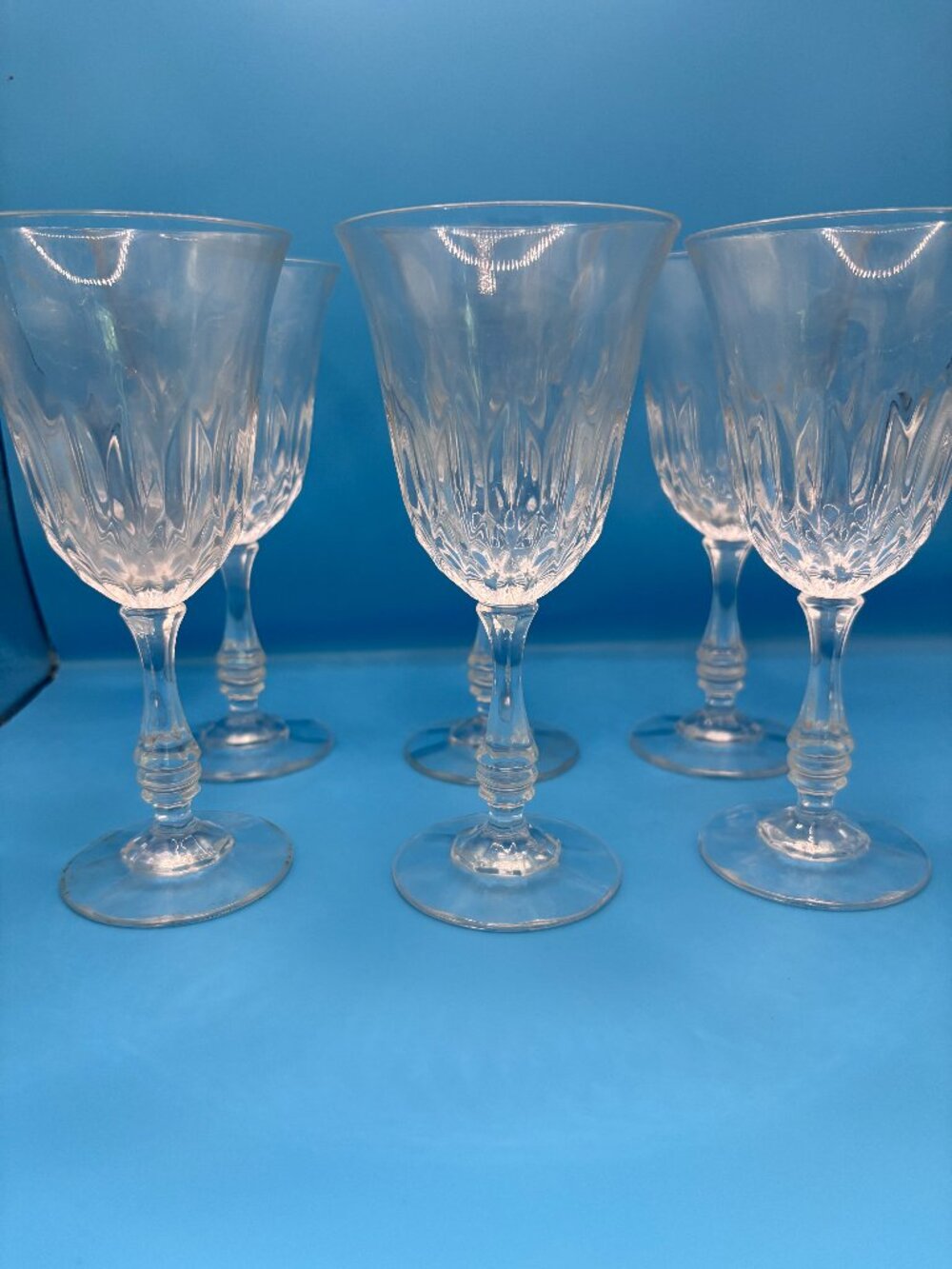 Vintage Fostoria Kimberly Wine Glasses Goblets * Set of 6 *